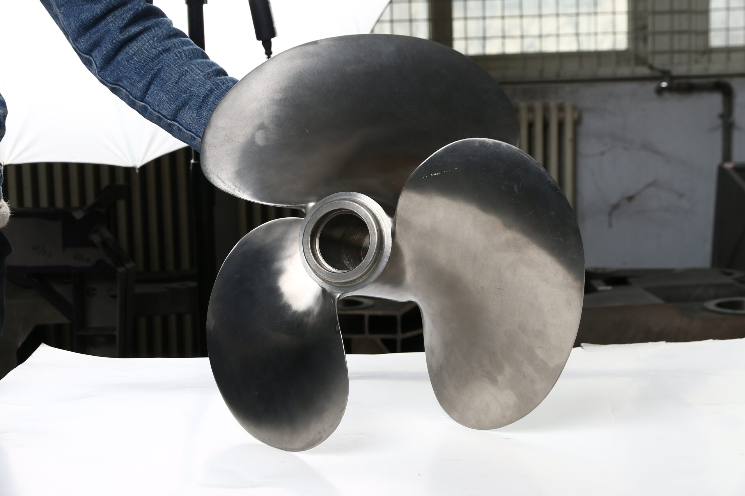 Titanium propeller casting