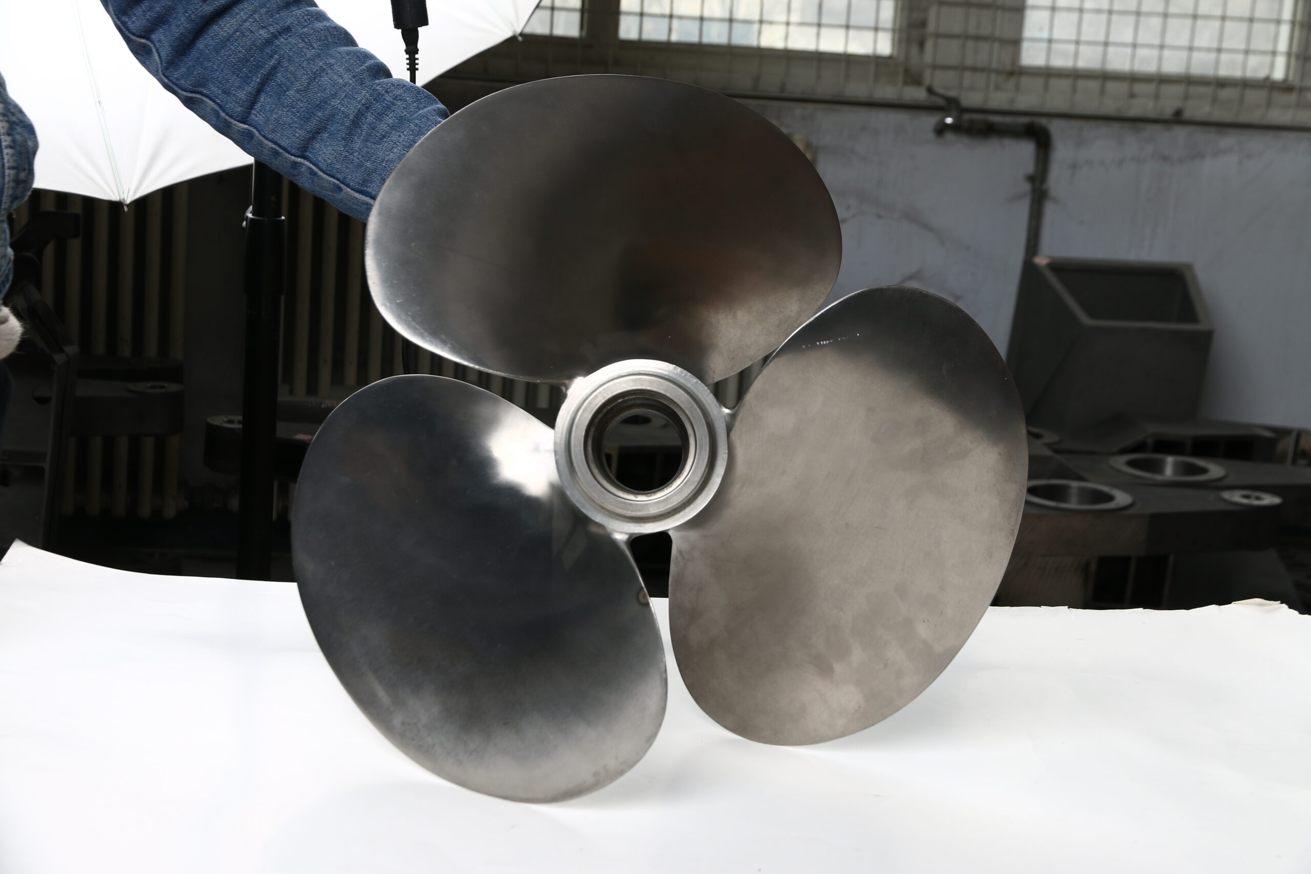 Titanium propeller casting